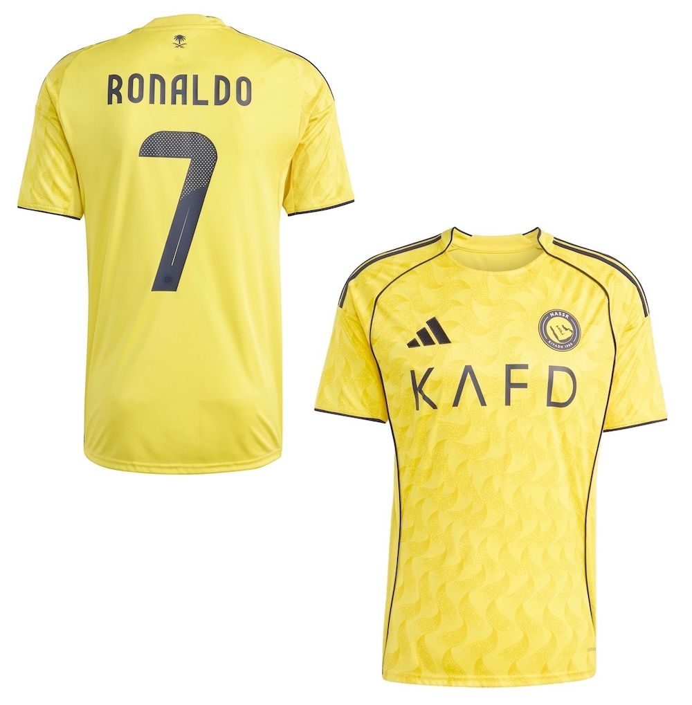 AL NASSR RONALDO 7 シャツ Al Nassr Ronaldo 7 Home Shirt 25/26 | Official Adidas Jersey