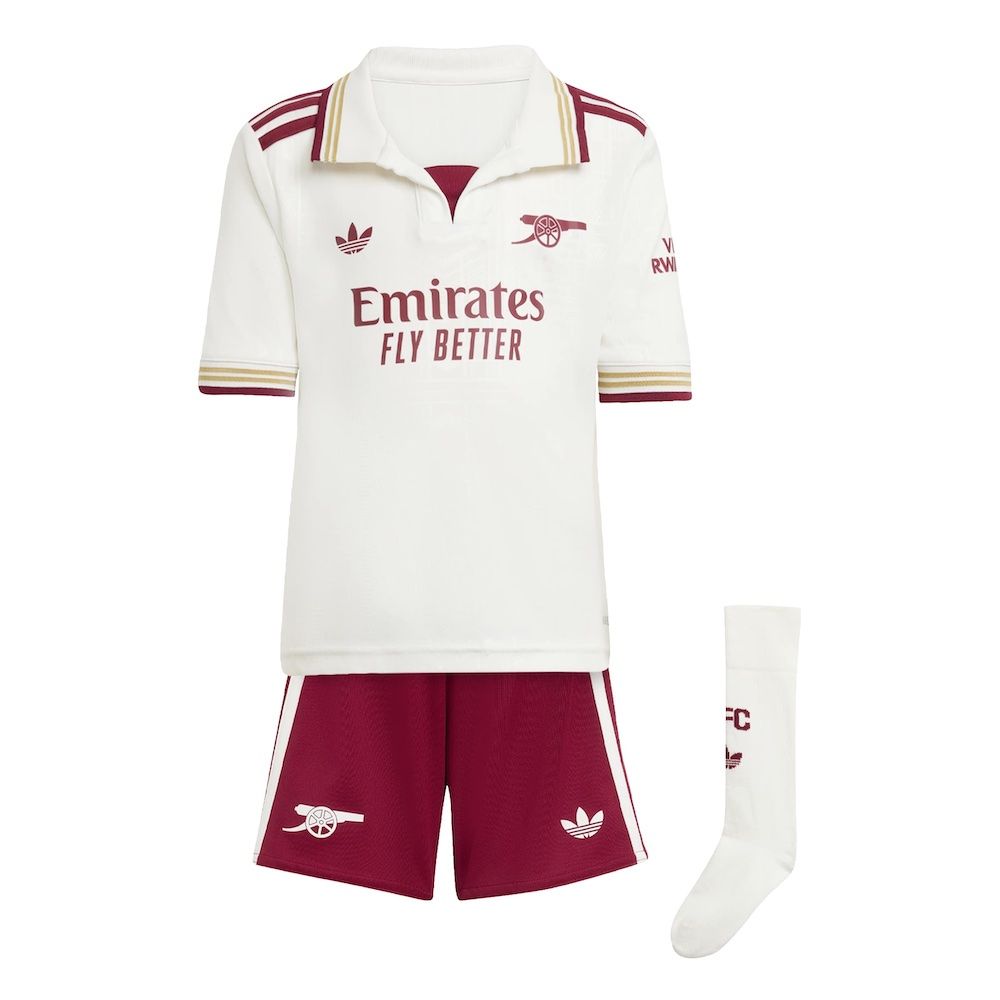 ウェア Arsenal 3rd kit 25-26 adidas Arsenal 25/26 Long Sleeve Third Jersey - White | Free