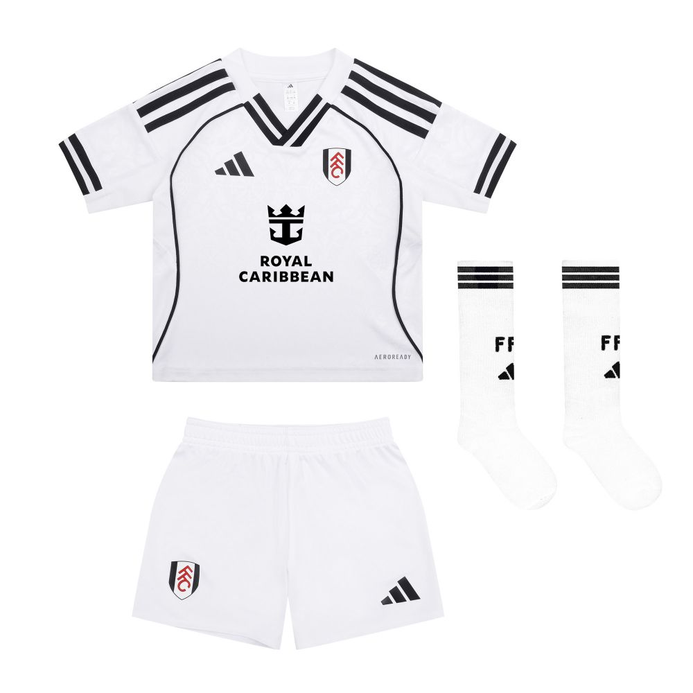 Fulham Jr Home Mini Kit 25/26 Adidas Kids Kit Great Value