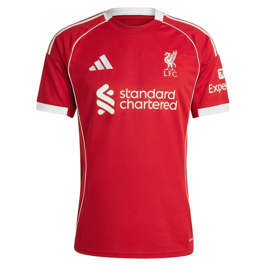 Liverpool Home Shirt 25/26 Official Adidas LFC Shirt Soccer Box