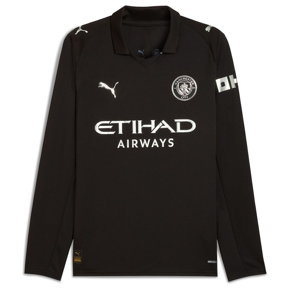 Puma Man City Long Sleeve Away Shirt 25/26 Worldwide Shipping