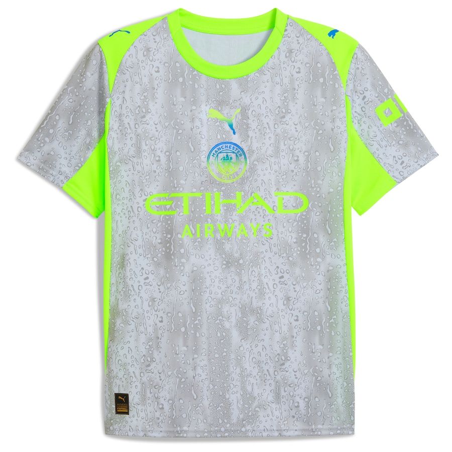 Man City Junior Third Shirt 25/26 Fast Shipping Soccer Box