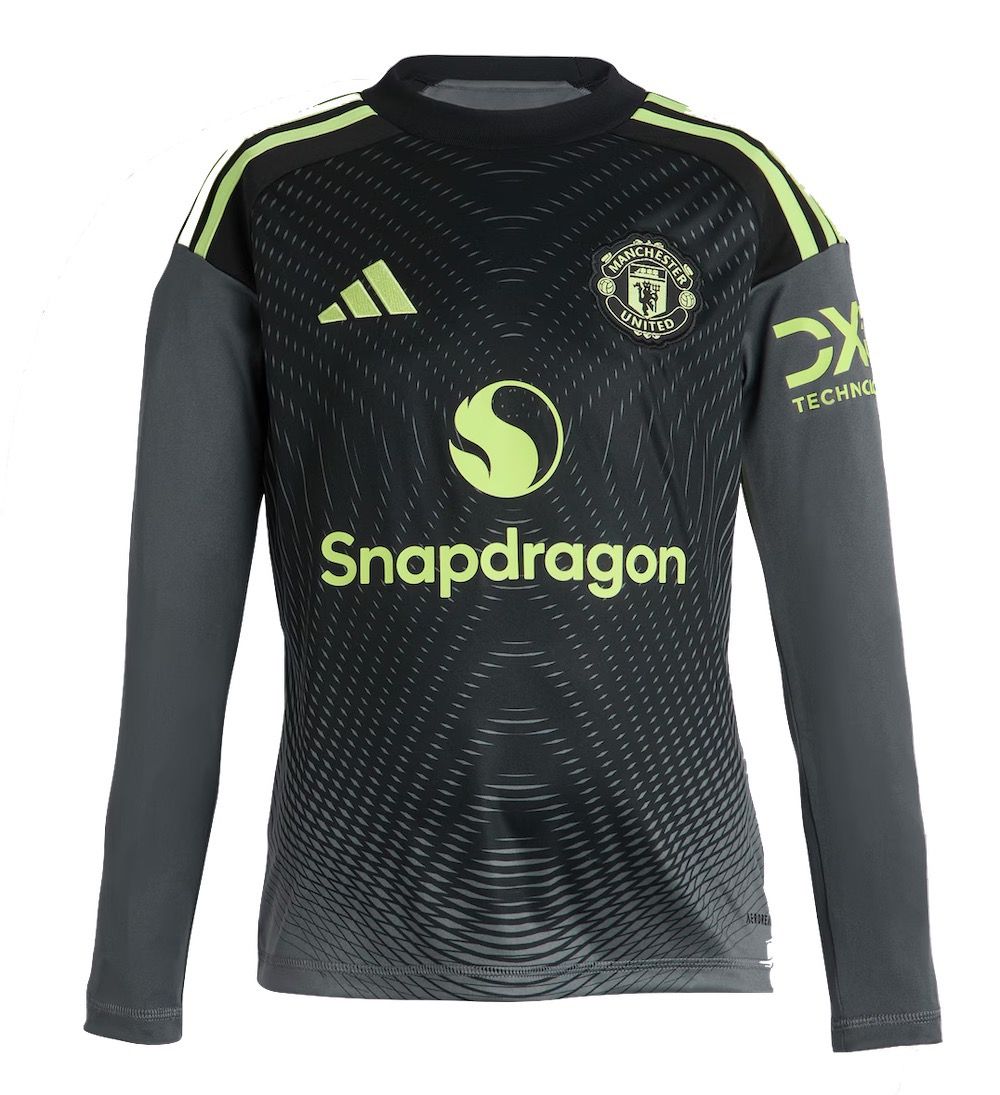 Man Utd Junior Goalkeeper Shirt 25/26 Official Adidas Goalie Jersey