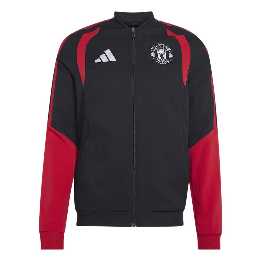 Man United 2026/27 Black Presentation Jacket | Official Adidas