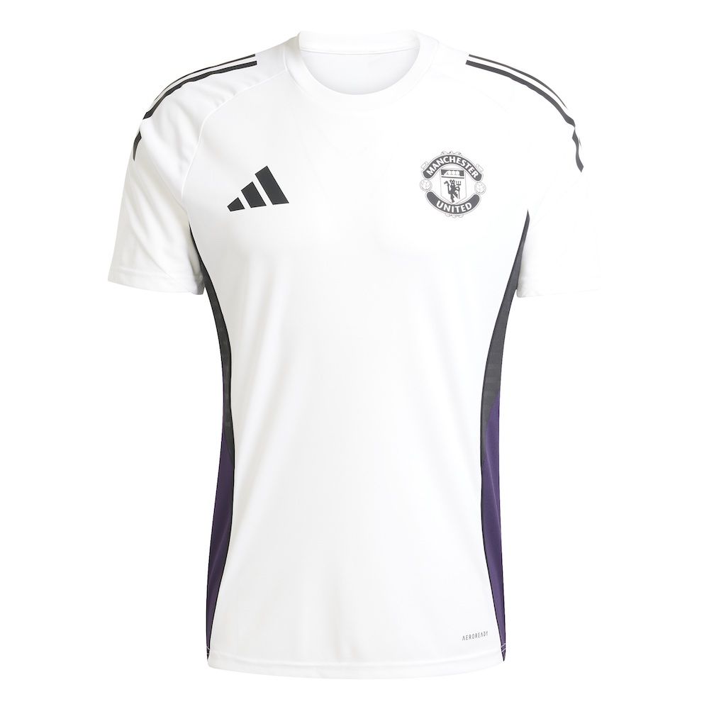 Man Utd White Training Jersey 25/26 | Official Adidas Merchandise