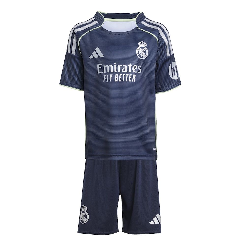 Real Madrid Kids Away Kit 2025/26 Official Adidas Soccer Kit
