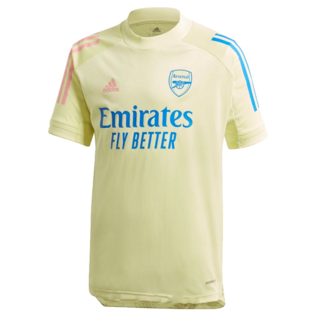 Arsenal Kids Yellow Training Jersey 2020/21 | Official Adidas Arsenal Junior Training Shirt
