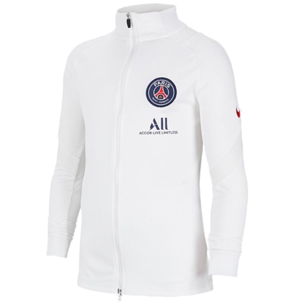 Official Nike Paris SaintGermain White Strike Tracksuit 2020/21