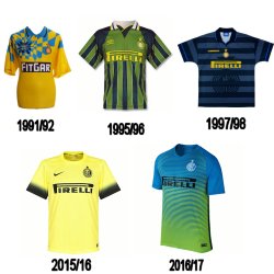 inter jersey history